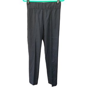 BCBGMAXAZRIA 4 Pants Pull On Gray Stretch Waist Career Workwear Straight Leg